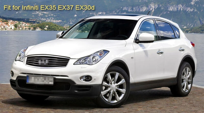 4x guardabarros de coche guardabarros negro para Infiniti EX35 EX37 EX30d Foto 2 de 4