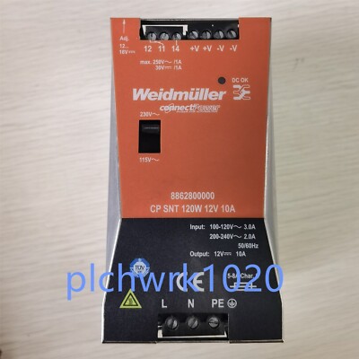 1 PCS Weidmuller power 8862800000 CP SNT 120W 12V 10A in good condition
