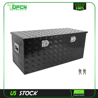 44''x18''x18'' Aluminum Storage Tool Box 2x Lift Air Rod Fits Truck / Garage / RV