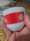 Set Of 4 Vtg Federal Glass Country Kitchen Red Gingham Custard Ramekin Dessert — photo 2