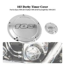 Chrome 103 Derby Timing Timer Cover For Harley Touring Road Electra Glide 99-15