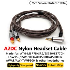 A2DC Hifi Occ Balanced Headphone Cable For ATH ADX5000 AP2000Ti AWAS AWKT WP900