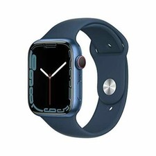 Apple Watch Series 7 45mm Blue Aluminum Case with Abyss Blue Sport Band  (GPS +