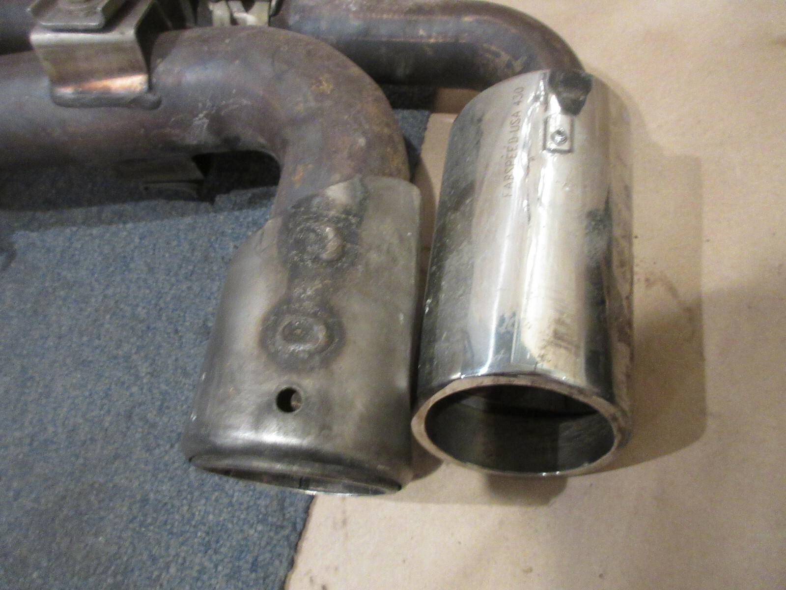Ferrari 430 -Complete LH Outlet Tail Pipe With Tips- P/N 216041 -231543