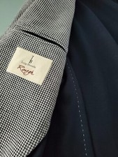 luigi bianchi blazer sports jacket 38 38r 40 40r gray black soft blazer s small