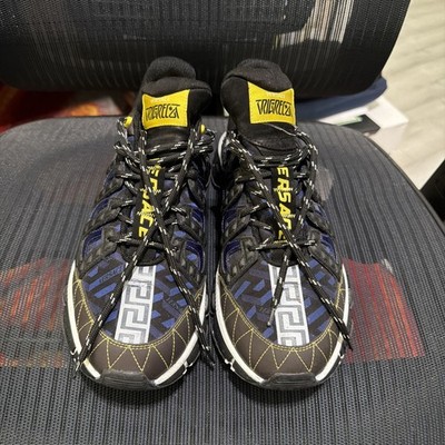 Versace  SNEAKER MIX TESSUTINYLON ST.MONOGRAM TESTA DI MORO+BLU NAVY+NERO
