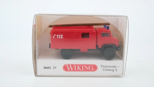 Wiking H0 060129 Unimog S Bomberos | Condition: Gebraucht