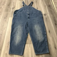 Boulder Creek Trading Bib Overalls Blue Denim Men’s Big  56 Straight Leg