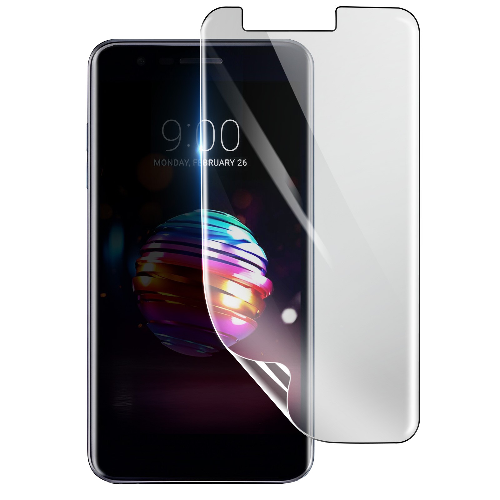 Protection écran hydrogel LG K10 2018 film premium haute définition flexible