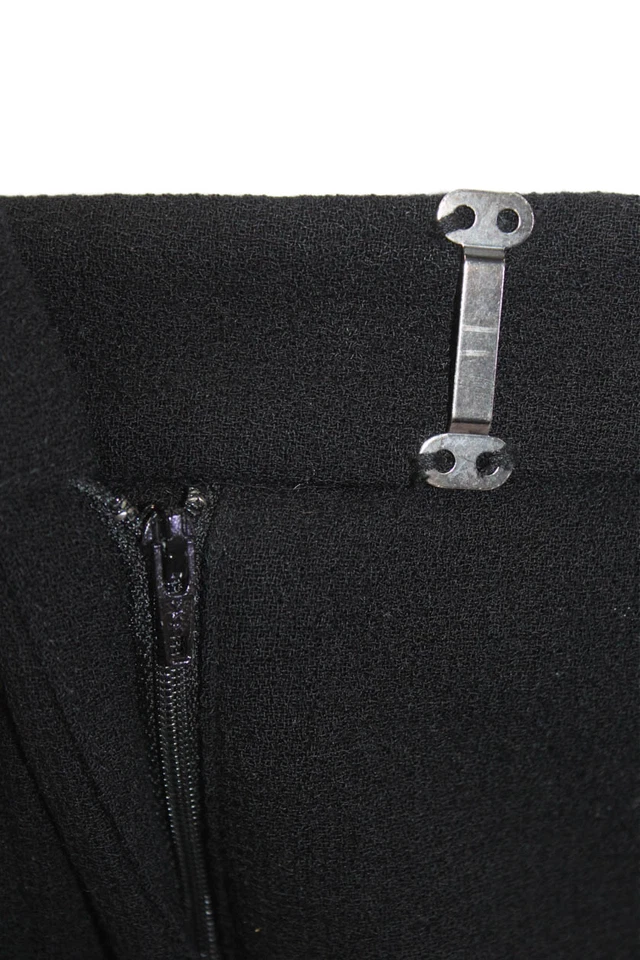 Pantalones de vestir 3.1 Phillip Lim para mujer cierre de gancho pierna recta negros talla 8 Foto 4 de 4