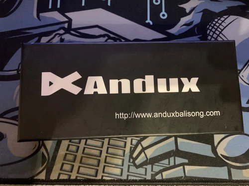 Andux Butterfly Trainer – Balisong Übungsmesser (Türkis, Metall)