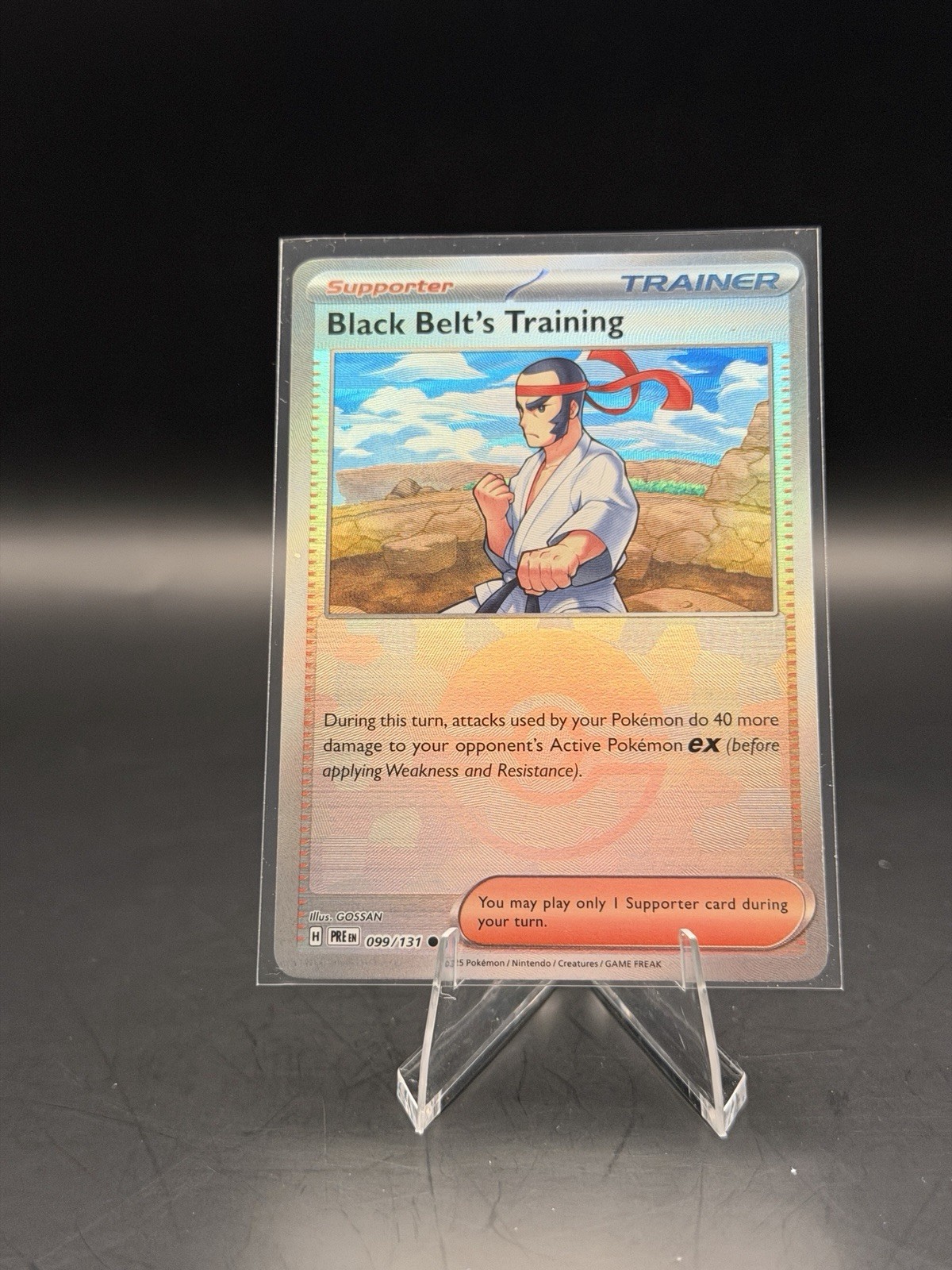 Black Belt's Training 99/131 Pokeball Prismatic Evolutions PRE -NM- Pokemon TCG