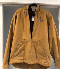 Patagonia Giacca Foderata Sherpa Hoody Uomo Large Marrone Full Zip - Condizioni Nuove 