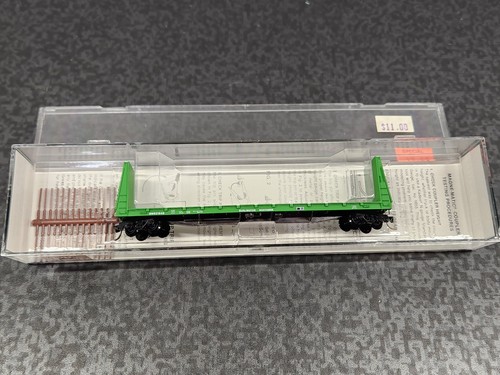 De colección Kadee Micro-Trains Escala N Burlington Northern 61' Mampara Flatcar #621840 | Condition: New