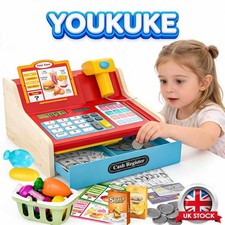 Kids Electronic Cash Register Set-Toy Supermarket Calculator Till Pretend Play!