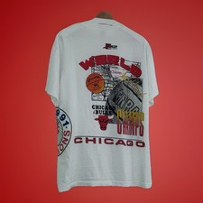 Chicago Bulls Vintage T-Shirt 1991 NBA Finals MJ Bulls Magic LakersT's AOP Salem