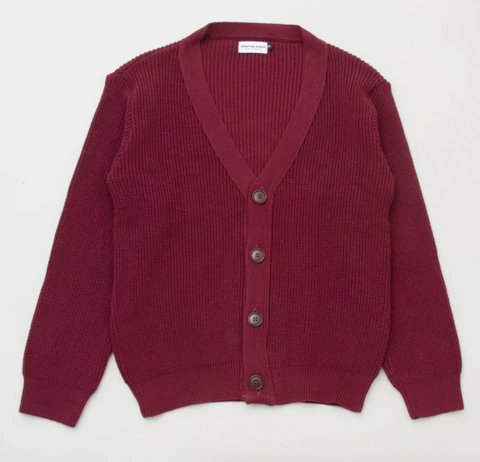 Cárdigan American Trench Shaker Stitch nuevo con etiquetas, verde ("Holly) talla L MIUSA Foto 4 de 4