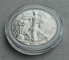 2017 American Silver Eagle Dollar Walking Liberty in Capsule  1 oz  .999 BU