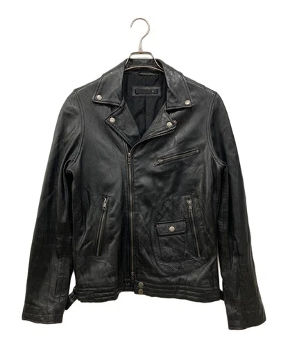 Liugoo Leathers Sheepskin Leather Riders Jacket Men's Size S Black - product listing photo
