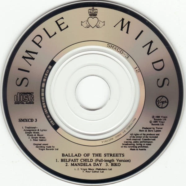 Simple Minds - Ballad Of The Streets - New CD - 49 - V5783z Foto 3 de 4