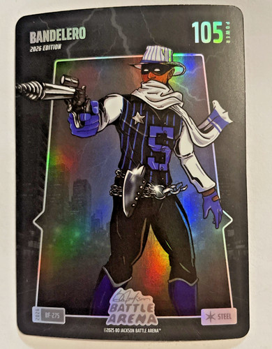 Paulo Banchero 2026 Bo Jackson Battle Arena Bandelero Battlefoil Steel Card!!