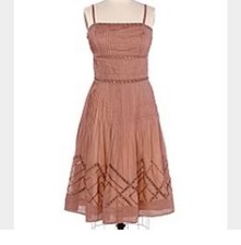 Платье Anthropologie Elevenses Pin Tucked Beaded