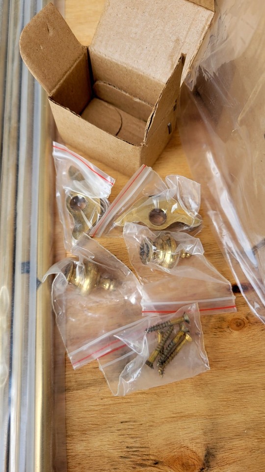 Vtg. Brass Stair Rods/Brackets/Finials, 10 Pcs Hardware Set,Stairway ...