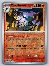 Carta Pokemon Chandelure 038/167 Reverse Holo Twilight Masquerade - NM