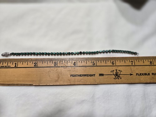 825 STERLING SILVER MARCASITE TENNIS BRACELET 7.25" DECO 13 Gram - Picture 7 of 7