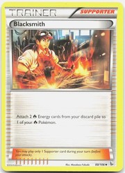 Blacksmith 88/106 XY - Flashfire Uncommon Trainer Supporter