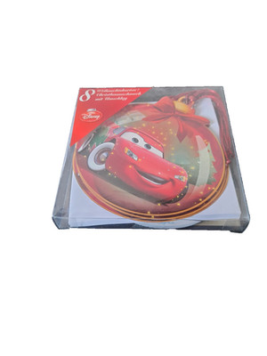 Disney Cars Weihnachtskarte Christbaumschmuck mit Umschlag (8er-Pack)