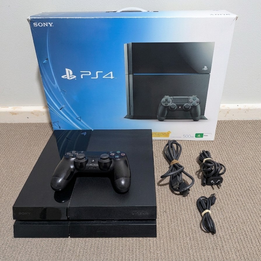 PS4 slim プレイステーション4 PlayStation 4 (PS4) Slim 500 GB Black with Box Gamepad worn