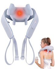 Electric Shiatsu Back and Neck Massager, Cordless Shoulder Massager with Heat...