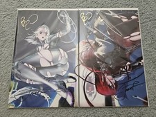 White/Blood Widow Yoshimiya Virgin Double Signed w/COA Absolute Comics Rare USA!