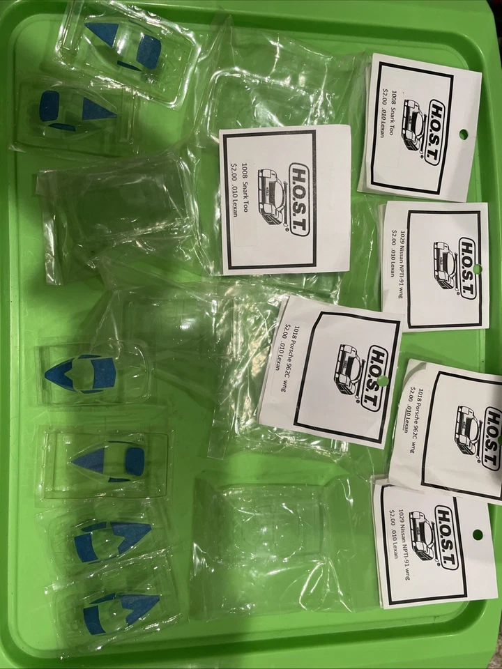 Lote de piezas de coches ranura escala Ho 1/64 carrocerías Lexan nuevas. Muchas calcomanías. Por favor lea lote 9 Foto 2 de 4
