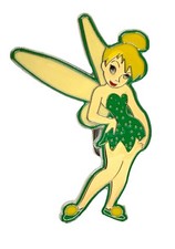 Tinker Bell Fairy Buckle Metal  Epoxy 4.75  x 3.75  Fits Up To 1.75  Belt 2