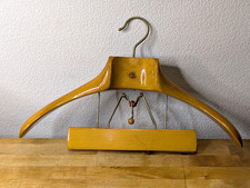 Fratelli Reguitti Italian Vintage Maple Wooden Hanger MCM 1950  s Trousers Suit
