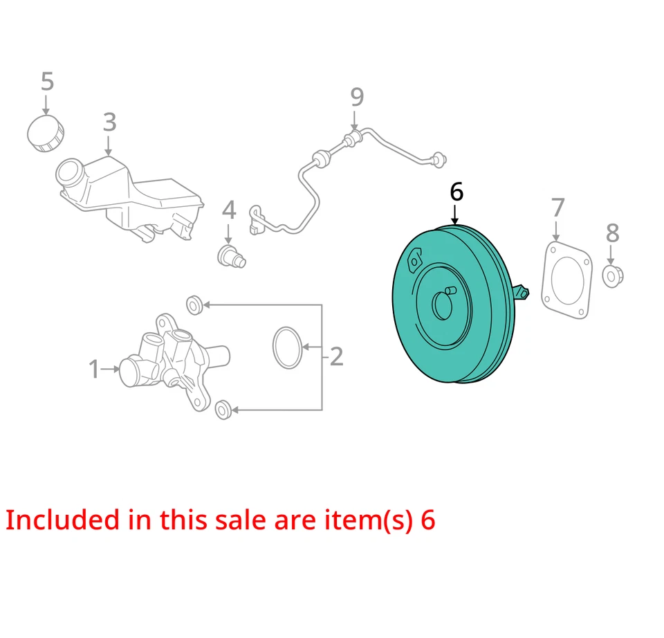 Power Brake Booster GN1Z2005B For 18-22 Ford EcoSport 1976658 - Image 4 of 4