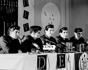 Devo: Bob Motherbaugh, Mark, Gerry Casale, Bob and Alan Myer at Sebel Town House