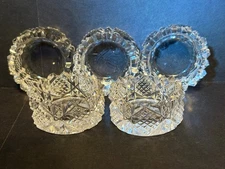Salt Cellar, Salt Dip, ABP?  Cut Glass or Crystal, FIVE  Matching