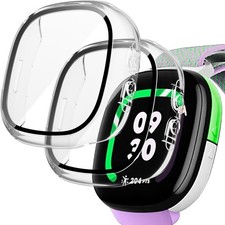 2-Pack Tempered Glass Screen Protector for Fitbit Google Ace LTE Smart Watch