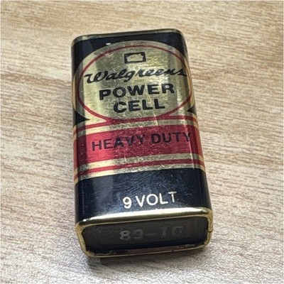 Walgreens Power Cell Heavy Duty 9 Volt Battery, Model WPC 1525