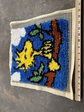 Peanuts Woodstock Completed Latch Hook