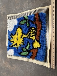 Peanuts Woodstock Completed Latch Hook