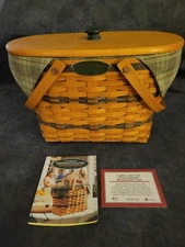 Vintage 1997 Longaberger Traditions Collection Fellowship Basket Combo Set