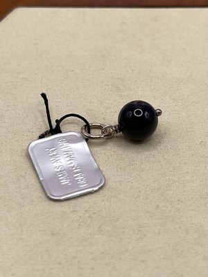 HTF Retired James Avery Black Onyx Bead Charm Sterling Silver 925 Uncut Loop