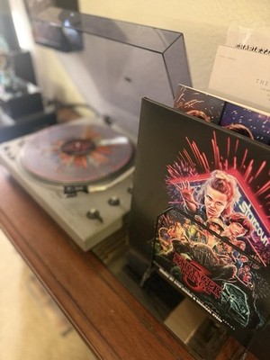 Rare! Stranger Things 3 - Kyle Dixon & Michael Stein 12'' Clear Splatter Vinyl LP