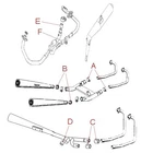 Athena Exhaust Connection Gasket Compatible For Moto Guzzi V7 750 i.e. 2008-2020