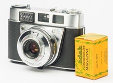 TESTED KODAK RETINETTE 1B  45mm f/2.8 LENS, 35mm FILM CAMERA WORKING CONDITION