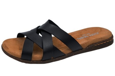 Josef Seibel Leder Pantolette Schwarz 74505-817-100 Damen Schuhe